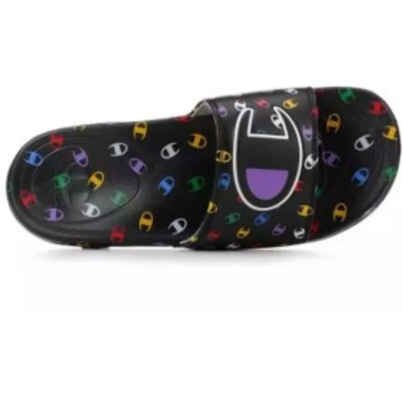 Champion MEGA TOSS C Pop MULTI Women's Slides New in Box w/Tags - Picture 2 of 10